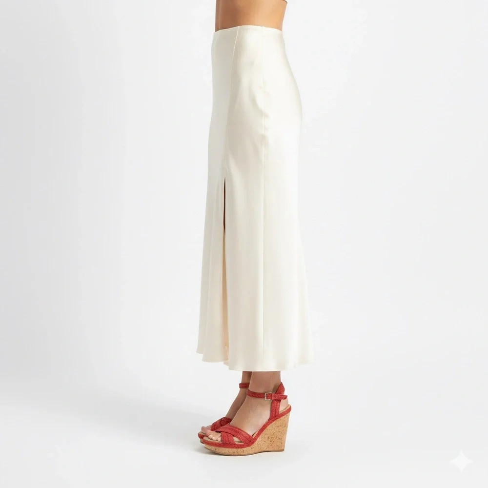 STUART WEITZMAN Minx Espadrille Cork Raffia Red Wedge Sandals 6.5 - Picture 4 of 15